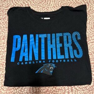 NFL Panthers Black and Blue Long Sleeve Tee